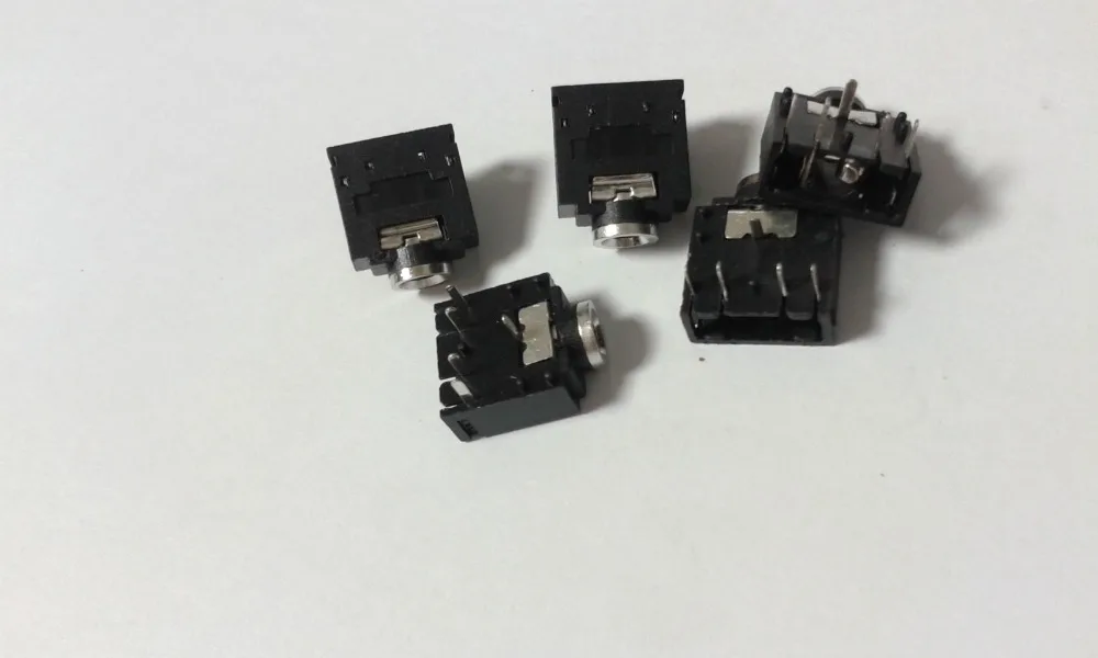 500pcs 1 8 3 5mm Stereo Jack Headphones Socket PCB Panel Mount 5PIN connector