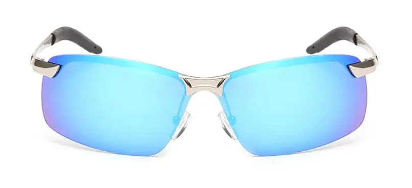 Фирменный дизайн поляризованные солнцезащитные очки для мужчин прямоугольное покрытие вождения очки зеркальные Спортивные солнцезащитные очки gafas de sol UV400 - Цвет линз: Цвет: желтый