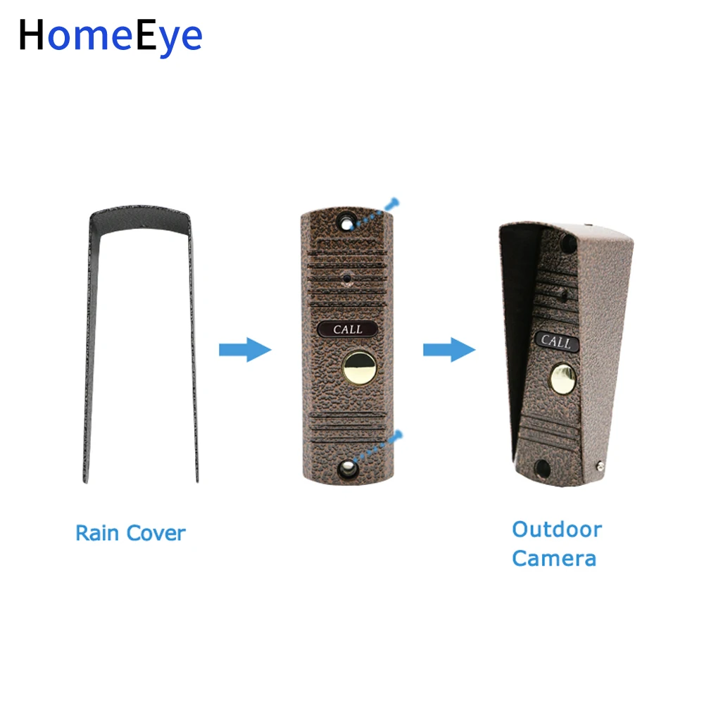 Video doorbell HomeEye Door Phone Intercom Outdoor Call Button Call Panel 1200TVL Build-in Camera Apartment Security Doorbell IR Night Vision