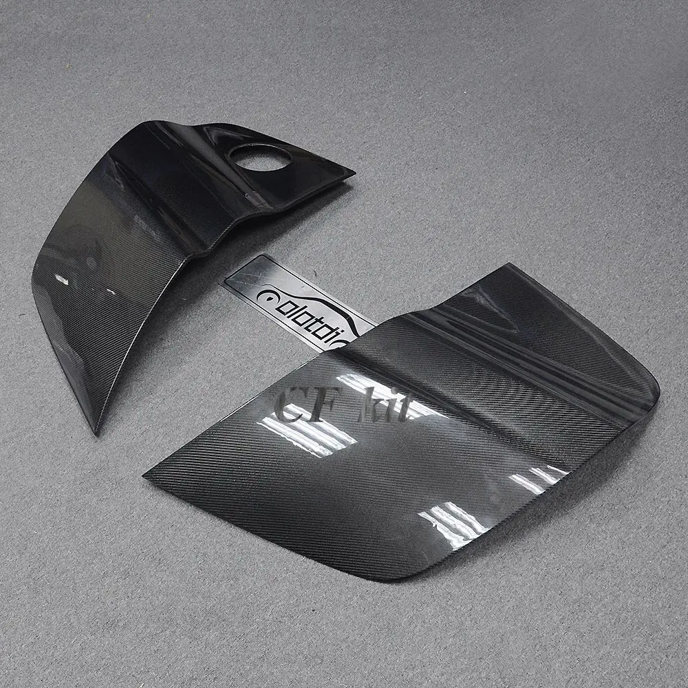 CF Kit 2PCS Carbon Fiber Door Fenders Side Blade Skirts Refit For Audi R8 Coupe 2008- Car Styling