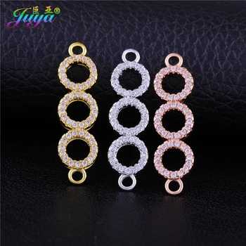 

Juya DIY Jewelry Material Gold Infinity Circles Connectors Accessories For Women Bracelets Necklace Earring DIY Making