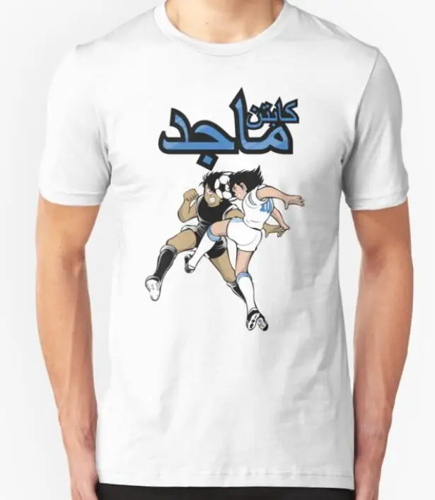 2019 Fashion Captain Majed Nankatsu Tsubasa Anime Sleeve T-Shirt Tees |