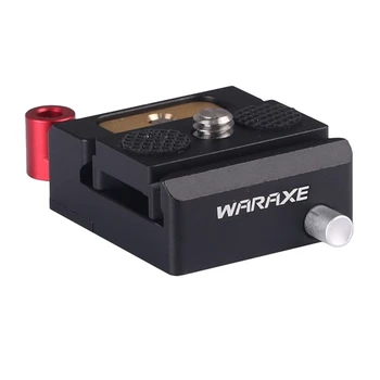 

WARAXE 1632 Lock Knob Safety Slot Standard Adapter Clamp + Quick Release Plate