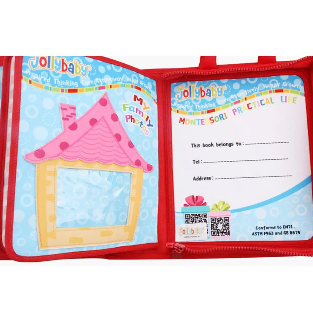 DIY My First Cloth Book для младенцев малышей спокойные книжки из ткани раннее обучение
