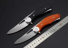 Зеленый шип темно-G10 + ТС4 ТИТАНОВОГО сплава, CNC резки и складывания D2 титанового сплава выживания охота кемпинг открытый инструмент