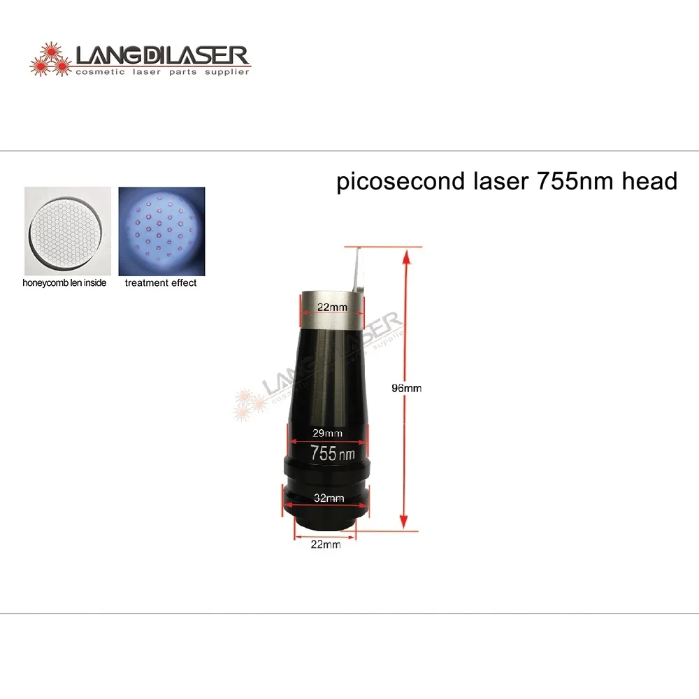 Лазерная головка picosecond 755 нм с Сотами фракционная лазерная для лазерного