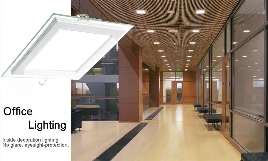 Square are LED Panel Light 6W 12W 18W Round Downlight AC85-265V LED Surface Ceiling Lamp For Kitchen Lighting