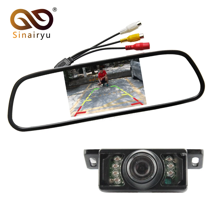 

Parking Assistance System, IR Night Vision Car Rear View Camera With 4.3 inch Color LED Car Mirror Monitor