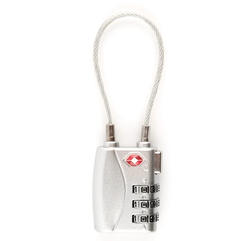 TSA Resettable 3 Digit Combination Lock Travel Luggage Suitcase Code Padlock Metal 8