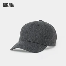 Бренд NUZADA, осенне-зимняя теплая Бейсболка Snapback Bone для мужчин и женщин, шапки s, кепки Simpl, цвет черный, серый, шерстяные