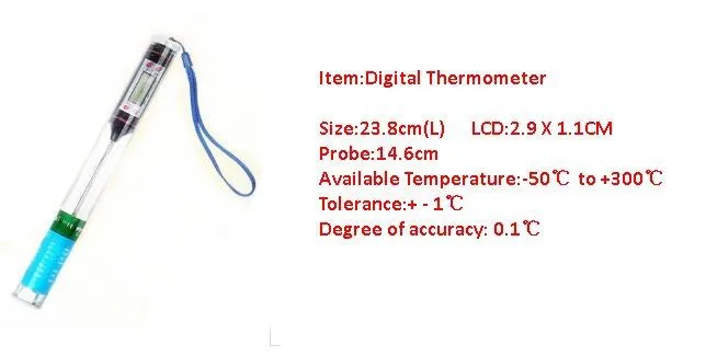 Цифровой термометр для приготовления пищи, зонд для мяса, кухонный датчик для барбекю, столовые инструменты