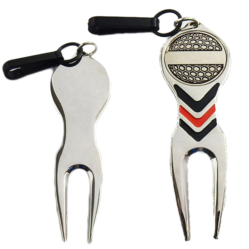 1Pc Steel Golf Divot Repair Tool Pitch Groove Cleaner Golf