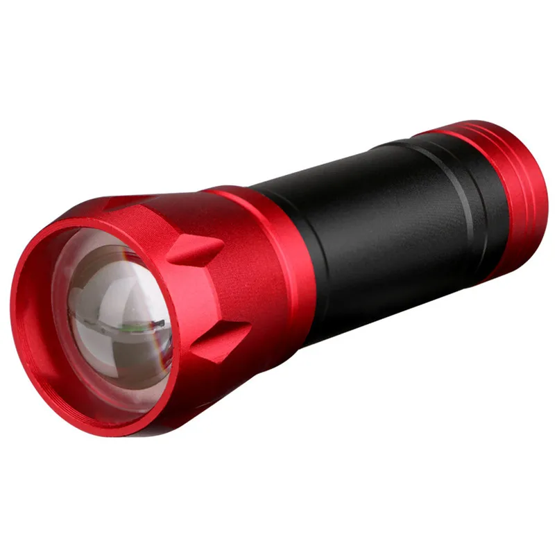 Multicolor Torch LED Mini Flashlight Aluminum Alloy Lampe Torche Outdoor Button Switch Flashlight 3xAAA Battery Zaklamp 40MAY2103