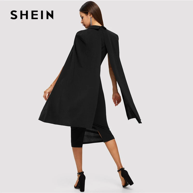 SHEIN Платье Карандаш С Оригинальным Рукавом Стильное Вечернее Длинным