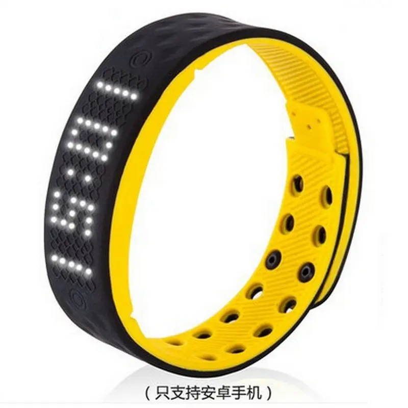 Free shipping Waterproof font b smart b font vibration alarm clock sports hand ring led electronic