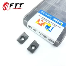 10PCS Iscar HM90 APKT 1003PDR IC908 External Turning Tools Carbide insert Lathe cutter Tool Tokarnyy turning insert