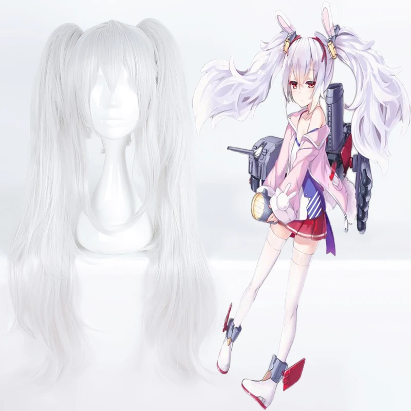 Игра Azur Lane косплэй парики Laffey Косплей термостойкие синтетические конский хвост парики Хэллоуин карнавал вечерние женщины косплэй парики