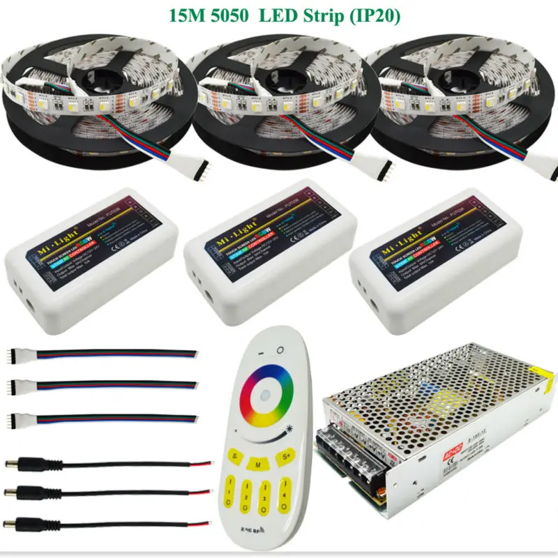 5 20 м RGB/W Светодиодная лента 5050 водонепроницаемая IP20/IP65 DC12V 4 цвета в 1 светодиодный