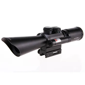 

NEW Tactical M8 Shooting Hunting Riflescope 3.5-10x40 Rifle Scope Optical Scopes With Red Laser Light
