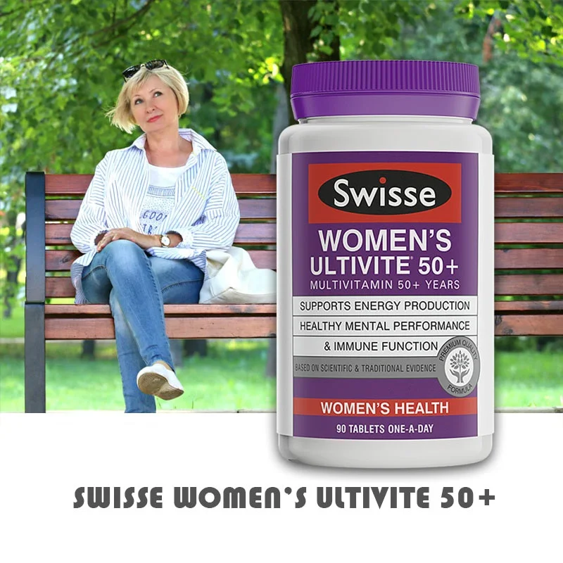 Австралия Swisse Multivitamins для 50+ лет женщины поддерживают активность энергетические уровни умственная бдительность Stamina Vitality во время стресса