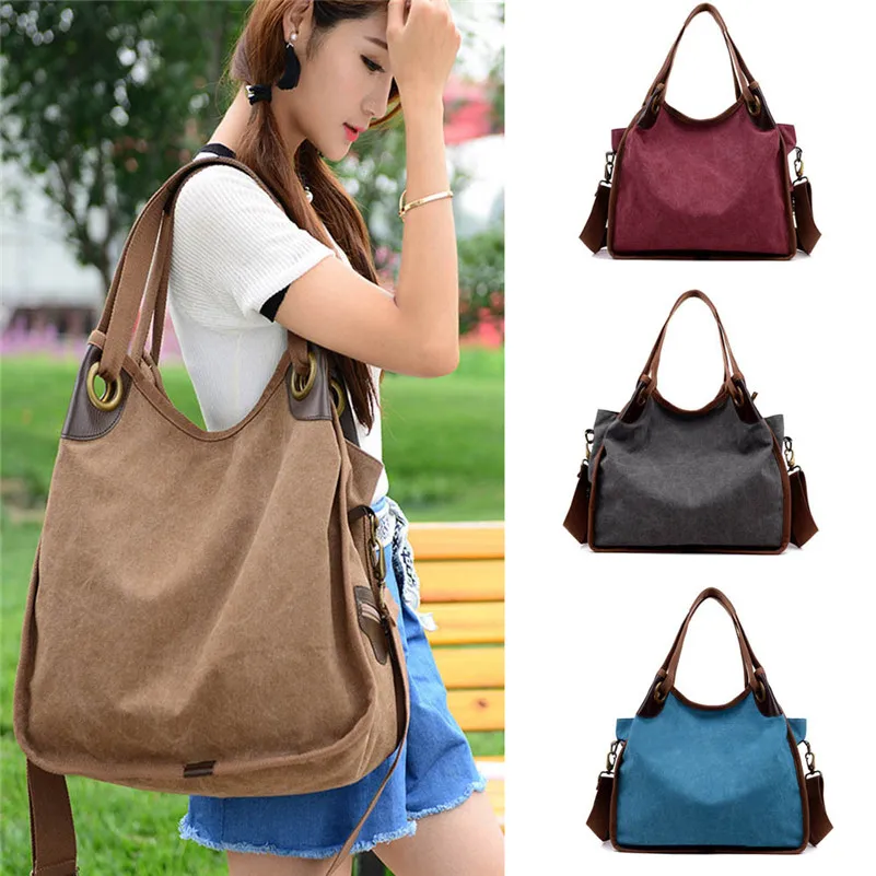 Women Handbags Patchwork Women Shoulder Bag Canvas Bag Tote Striped New Fashion a Main Femal Casual