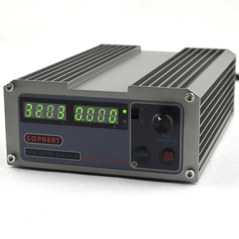 

GOPHERT CPS-3205E precision Compact Digital Adjustable DC Power Supply OVP/OCP/OTP low power 32V5A 110V-230V 0.01V/0.01A