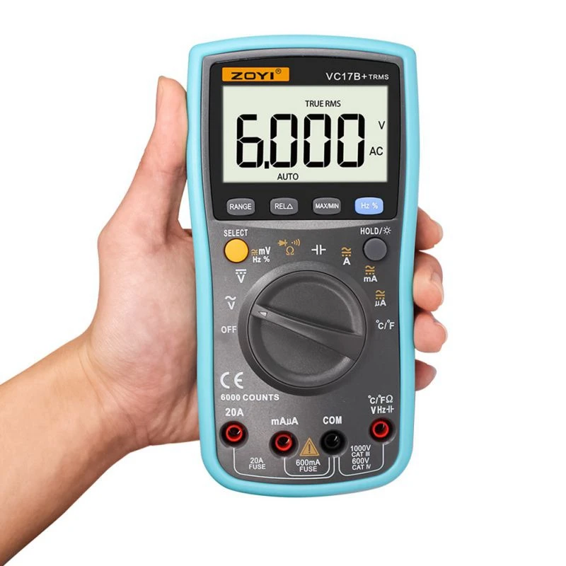 

New Portable Digital Multimeter 6000 counts Automatic Manual Digital Large LCD Screen Display Backlight AC DC Multimeter Meter