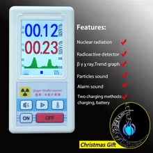Dosimeter Counter Geiger Display Color Screen Nuclear Radiation Detector Personal Dosimeter X-ray Beta Gamma Detector Dosimeter Counter Geiger Display Color Screen Nuclear Radiation Detector Personal Dosimeter X-ray Beta Gamma Detector