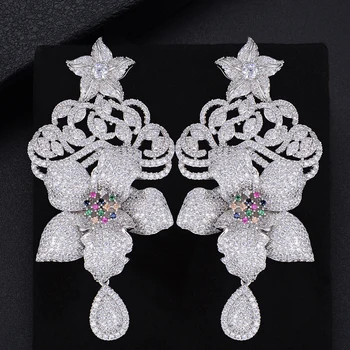 

missvikki 4 Colors Pendant Earrings Women Fashion Micro Zircon Earrings Drop Earrings Women Accessories Brand Jewelry