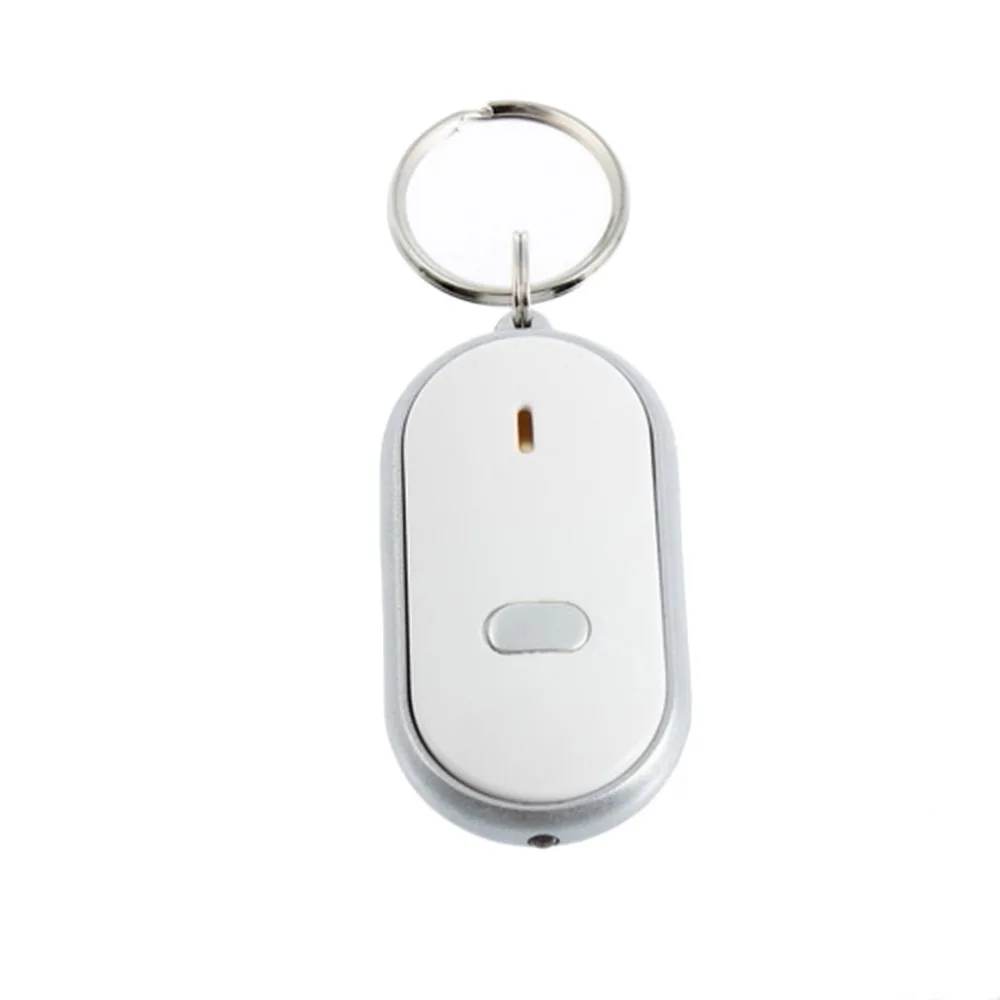 Белый умный искатель локатор для ключей анти-потеря связка ключей брелок «свисток» контроль звука с светодиодный свет оптом