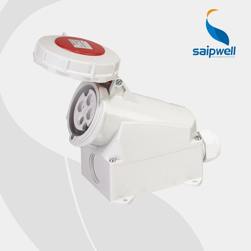 

2014 New Hot Sell waterproof female industrial socket and connector 400V 32A,SP1206