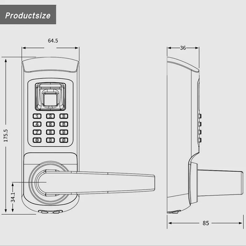 Замок отпечатков пальцев, пароль электронный дверной замок с цифровой клавиатурой разблокировка, интеллектуальный замок деревянный дверной замок