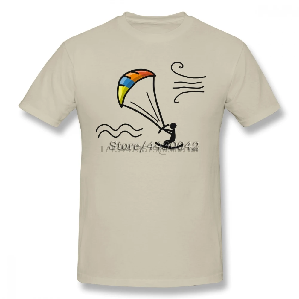 Kiteboarding Kitesurfing T-shirt For Men Dropshipping Short Sleeve Cotton Plus Size Custom Team Tee 4XL 5XL 6XL |