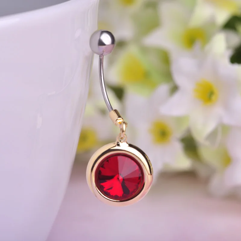 Buy Epoxy Flesh Tunnel Piercing Belly Button Rings 316L Stainless Steel High