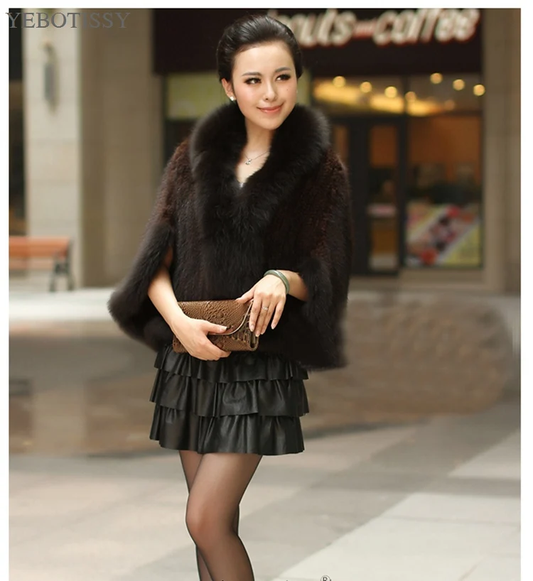 genuine mink fur capes fox fur collar (2)