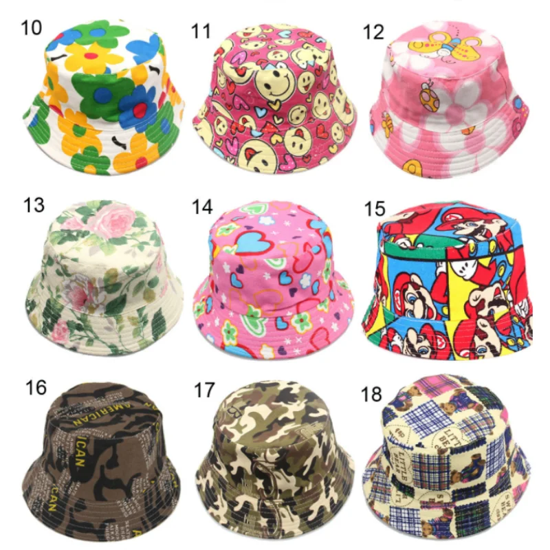 Новые детские шляпы с цветочным принтом для мальчиков и девочек, кепки с солнцезащитным шлемом для детей, мягкие хлопковые солнечные кепки, летние уличные кепки с сеткой