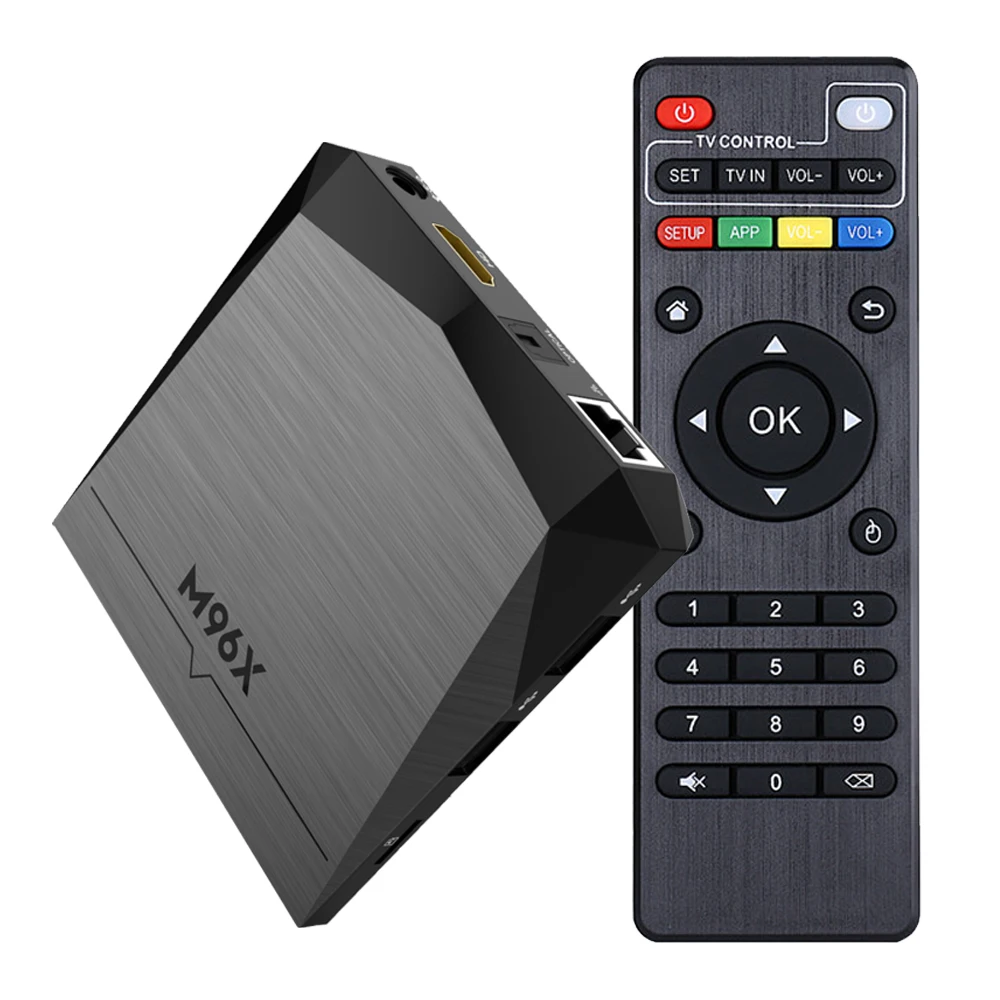 M96X Android 7 1 Smart tv box с Amlogic S905X quad core 5 ГГц 2 ГБ/16 ГБ 4 г + 8 Г Двойной Wi Fi KD 18 0X96 mi ni H96