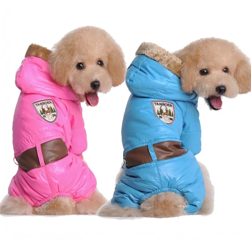 2017 High Quality Thickening Dog Jumpsuit Winter Dog Clothes For Pet Clothing Pink Dogs Coats