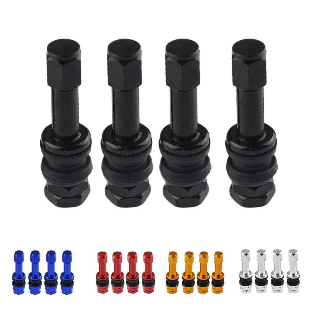 4 Pieces TR48E Wheel Rim Tire Valve Stem Car Truck Motorcycle Aluminum Construction Outstanding Heat