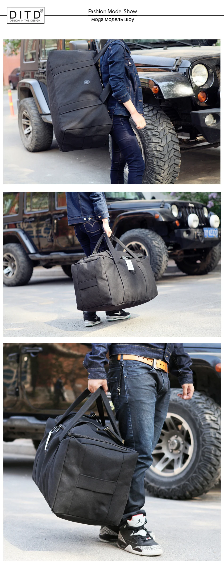 Мужские дорожные сумки Большая вместительность большой женский багаж дорожные сумки холщовая большая сумка для путешествий Складная Походная Сумка водонепроницаемая