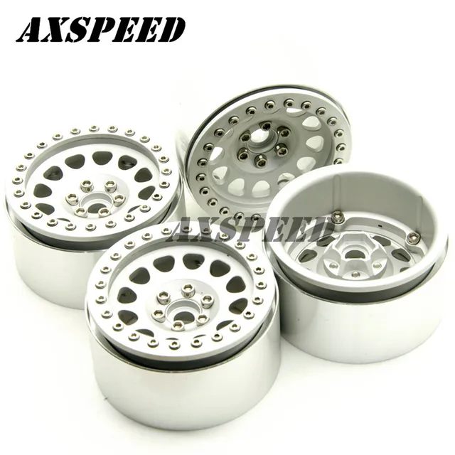 Special Offers NEW style  1/10 Beadlock 2.2 inch Alloy Wheel Rims Width 35mm For Wraith RC Rock Crawlers #3 #4