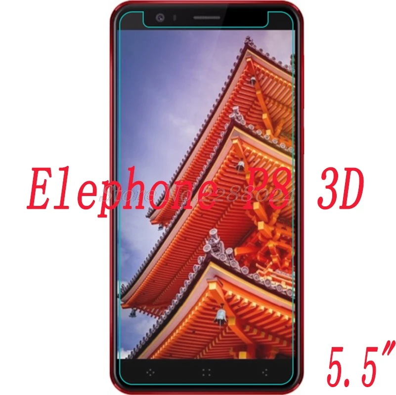 

2PCS Smartphone Tempered Glass 9H Explosion-proof Protective Film Screen Protector mobile phone for Elephone P8 3D