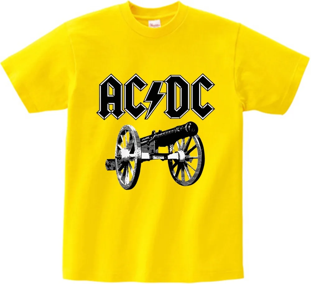 ACDC, Детская футболка детская ACDC футболка в стиле рок, Повседневная футболка с короткими рукавами для мальчиков и девочек, детские топы унисекс, одежда для малышей YUDIE