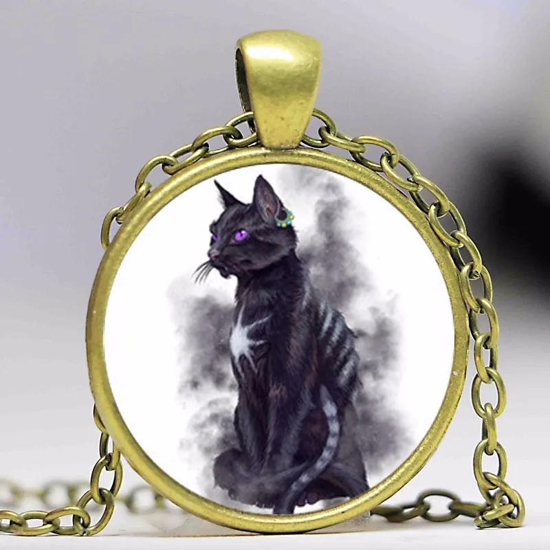 1 шт./лот подвеска круглой формы Cat Sidhe мифологическое ожерелье бронзовое