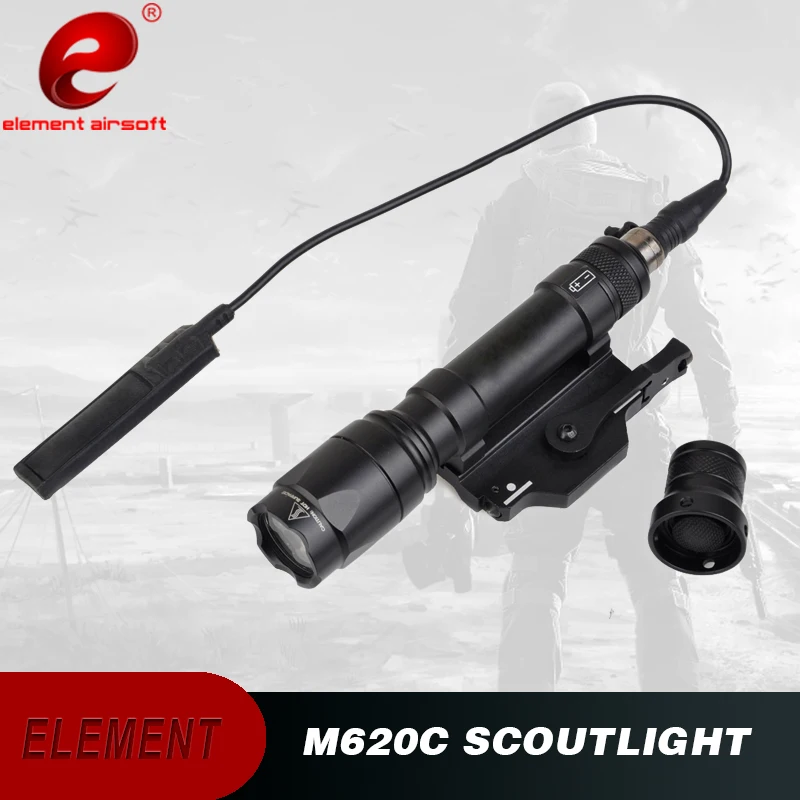 Страйкбол красный лазер со светодиодом фонарик M620C Скаут прожектор 360 люмен страйкбол охотничья лампа Пикатинни Тактический фонарь для ружья EX346