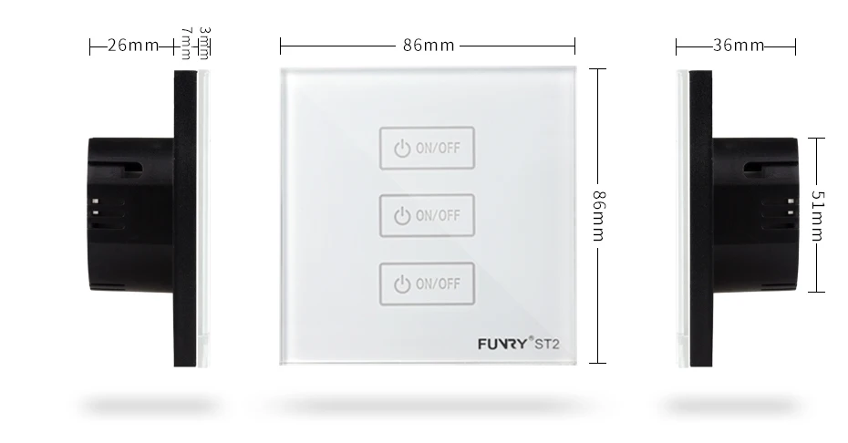 Стандарт ЕС, 3 комплекта, 170-240 В, 433 МГц, настенный сенсорный выключатель, розетка, умный пульт дистанционного управления, роскошная кристальная стеклянная поверхность, водонепроницаемая