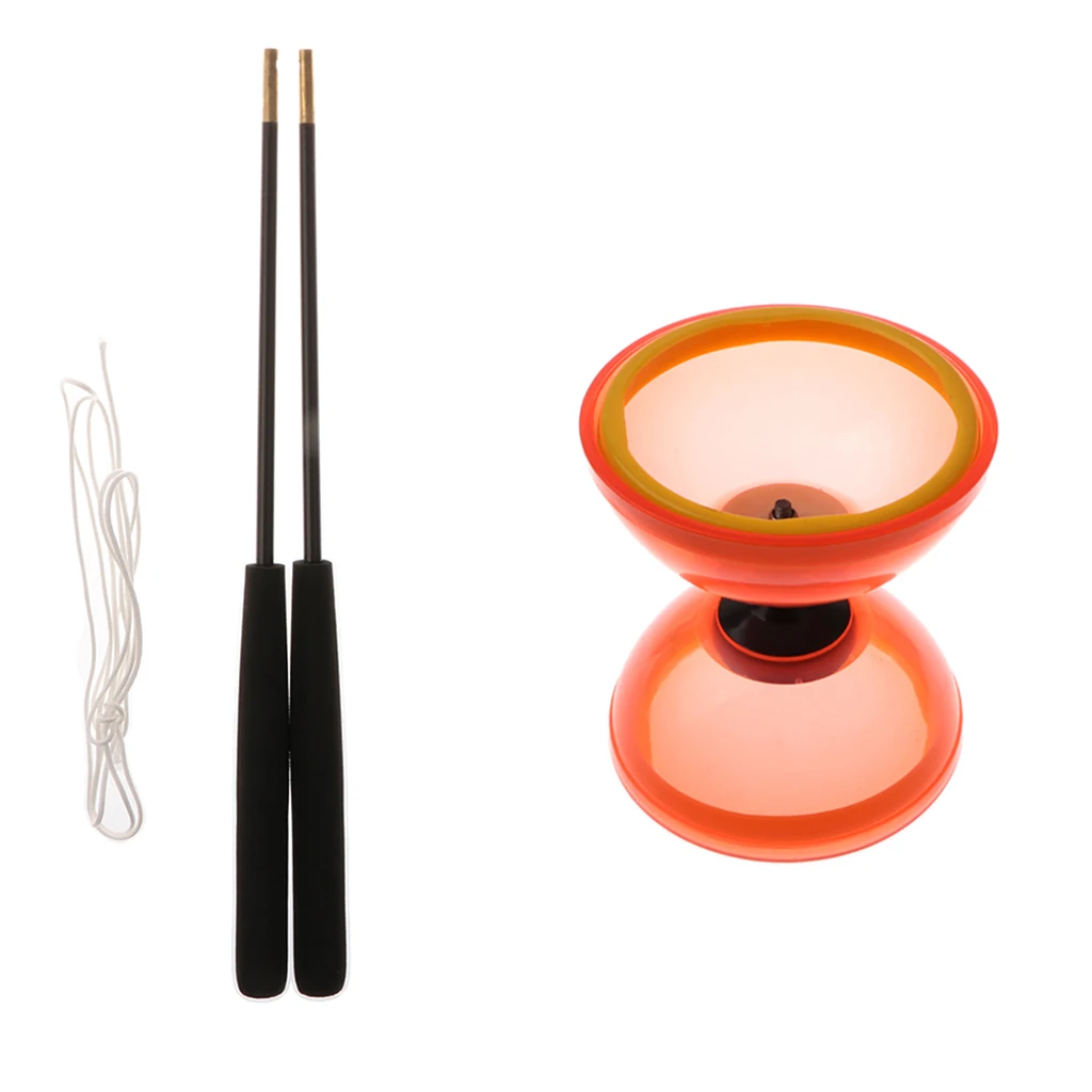 Traditional Juggling Toys 1-Bearing Diabolo High Performance Diabolo Professional Chinese Yoyo with Handsticks & Strings
