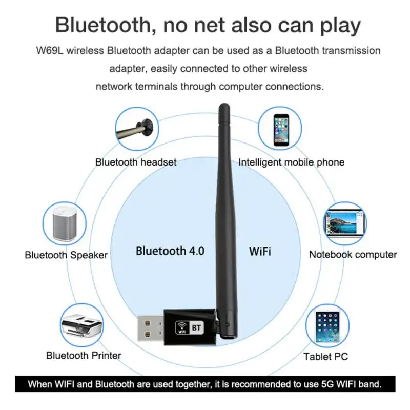 Файл двухдиапазонный Wi-Fi Bluetooth сетевая карта адаптер для ноутбука 600 Мбит/с higyh-скорость автоматический привод антенны