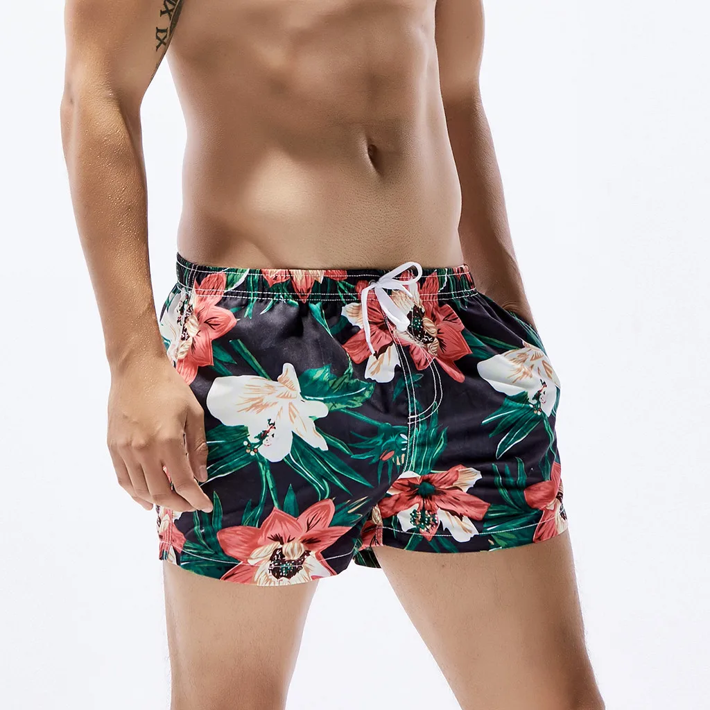 sexy men swim boxers Men's Shorts Swim Trunks Quick Dry Beach Surfing Running Swimming Watershort mens bathing trunks#XTN