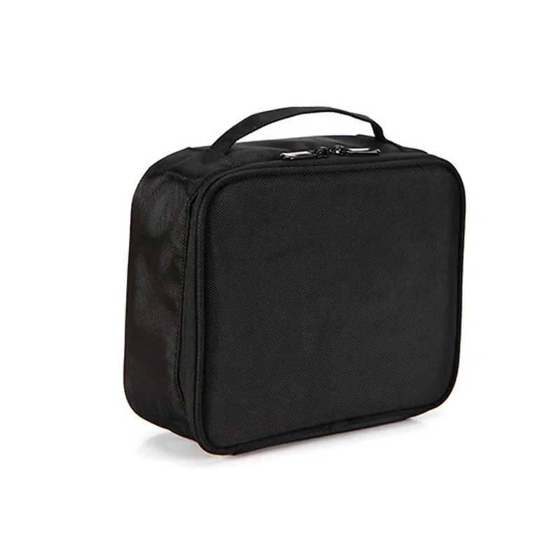Waterproof oxford travel cosmetic bag make up brushes organizer tote bag toiletry zipper case black fuchsia Waterproof oxford travel cosmetic bag make up brushes organizer tote bag toiletry zipper case black fuchsia